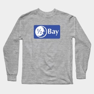 Half Moon Bay Pictograph blue rectangle Long Sleeve T-Shirt